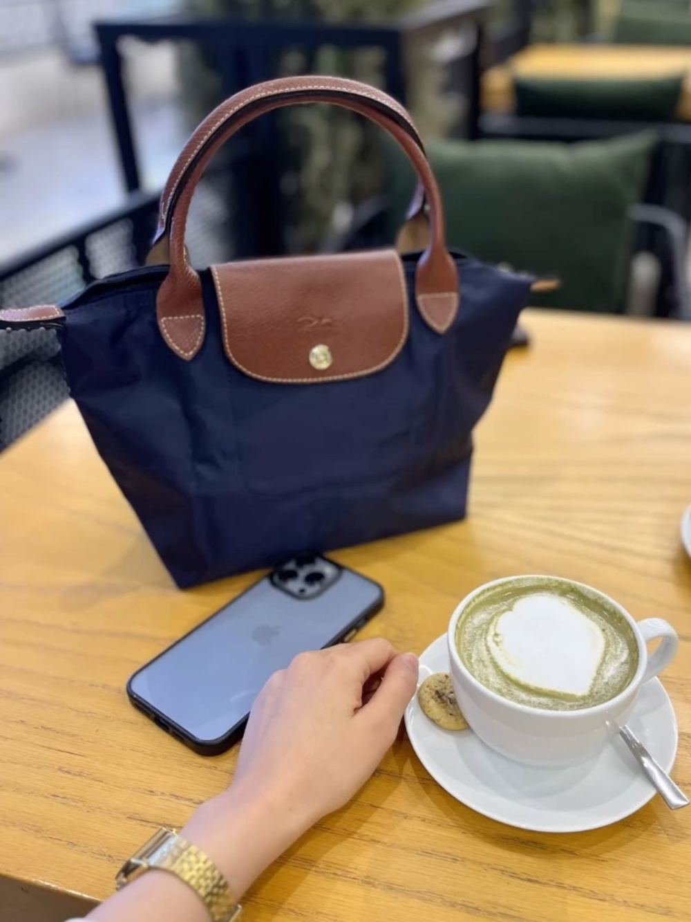 New navy Longchamp